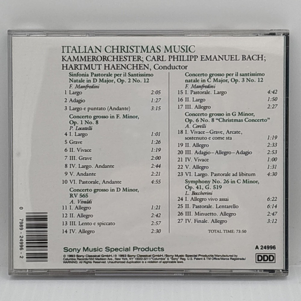 Sony Music Distribution | Media | Italian Christmas Music Various ...